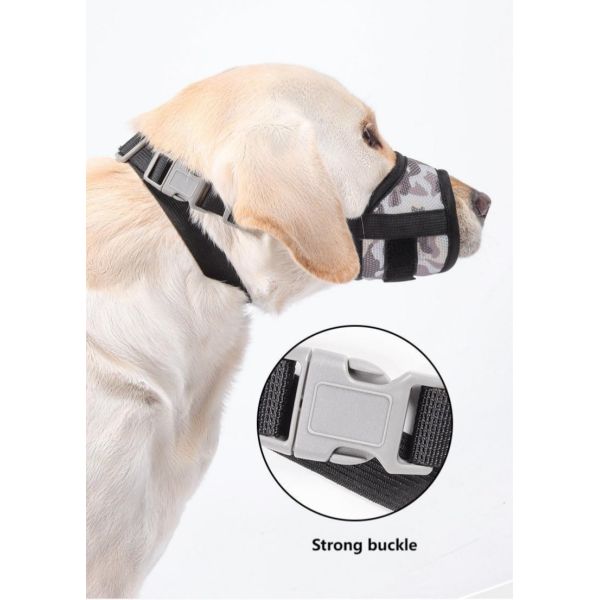 Breathable Anti Bark Muzzle Anti Swallowing Adjustable Calming Muzzle For Dogs