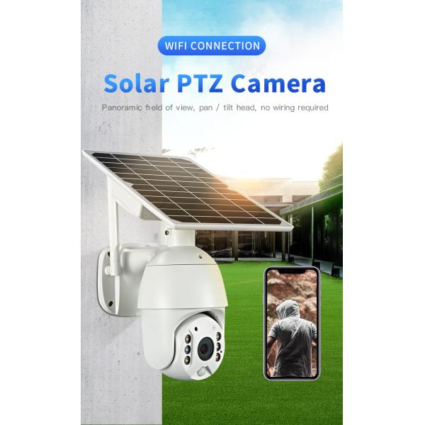 Glomarket Tuya Solar Panel PTZ Camera 1080P Cctv Smart Wifi Camera Security Waterproof Battery Wireless Camera