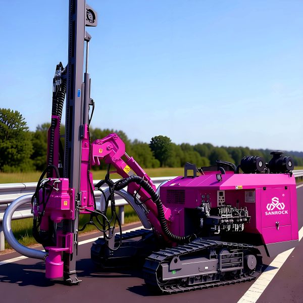 Hydraulic Pile Driver Anchoring Construction Multiangle Drilling Rotary Borehole Pile Driving Machine