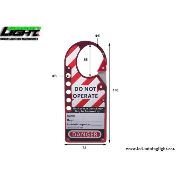 Oxidized Aluminum Alloy Labeled Snap On Lock Out Hasp