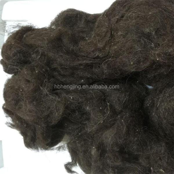 Scoured Brown Sheep Wool Waste