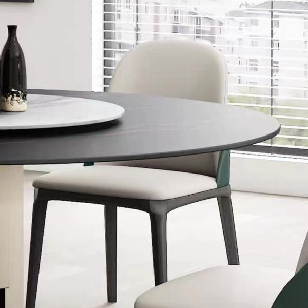 Luxurious And Elegant Round Dining Table With Ceramic Marble Top