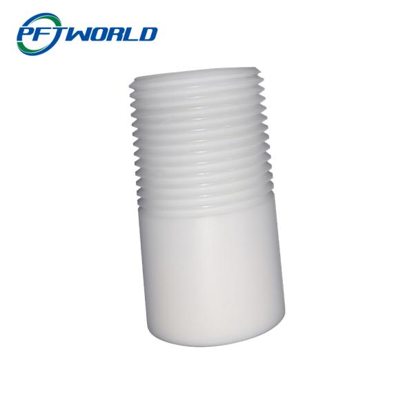 Machined CNC Plastic Parts Precision PTFE Accessories White Thread