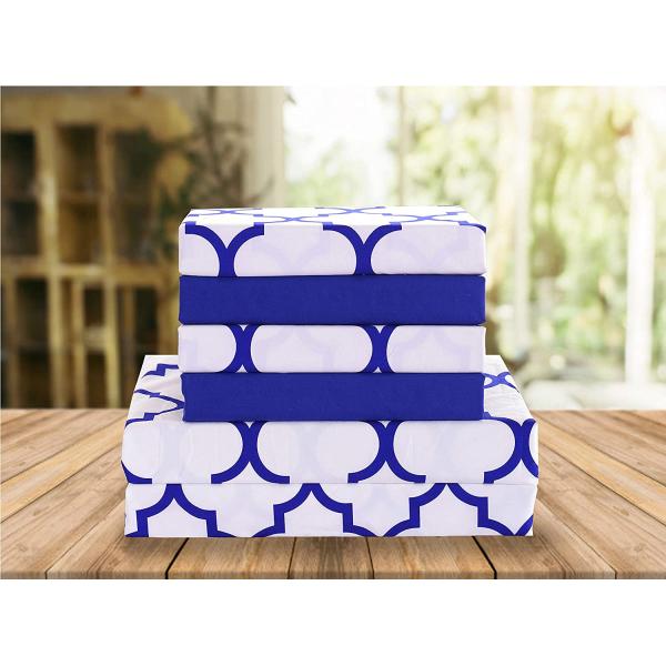 Personalized Luxury Customized Design 4-Piece Bed Sheet Set with 300 Thread Count