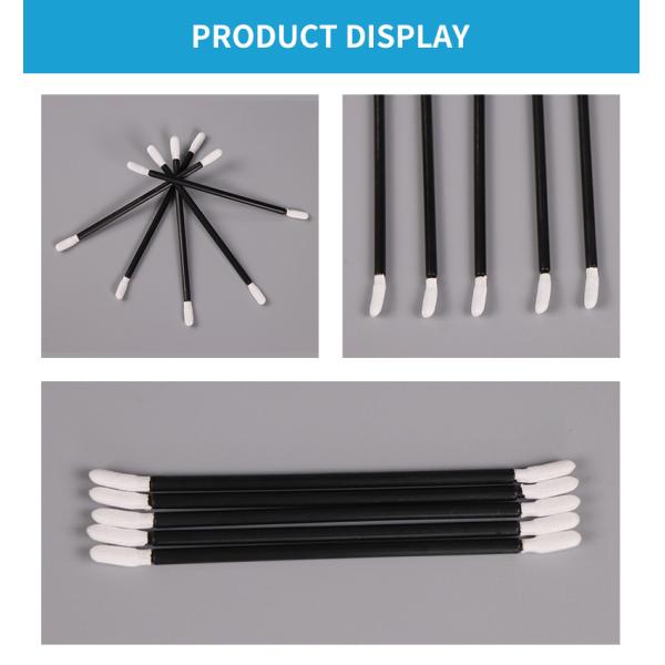 Twisted Tip Double Head Dust Free Class 100 Sealed Polyester Cloth Head Cleanroom Swab Stick