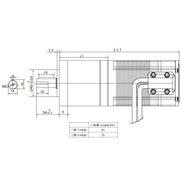 NEMA23 57mm 2phase closed loop stepper motor with planetary gearbox/ stepper motor with encoder and planetary reducer