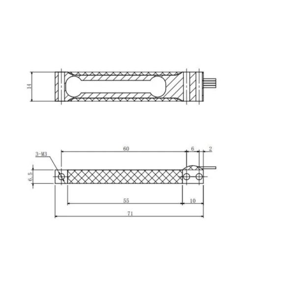 100g/200g Parallel Beam Weighing Sensor Aluminium Alloy Single Point Load Cell