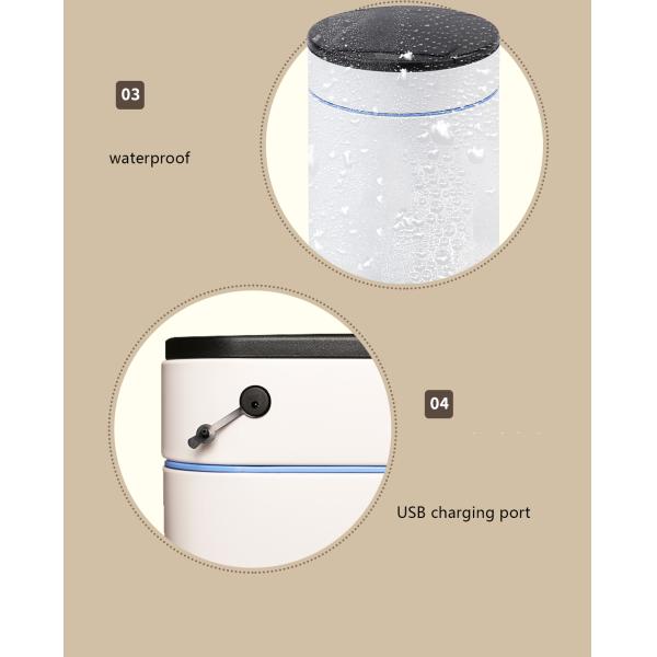 12L Self-sealing & Self-packing Sensor Auto Bag Change Self Sealing Waste Bin