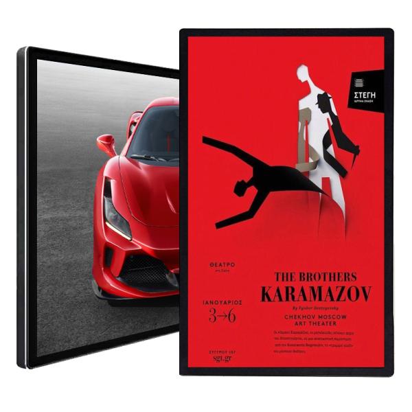 43/50 inch indoor 4K lcd wall mounted digital signage full colour