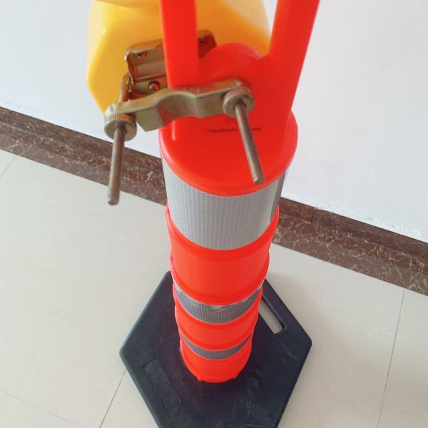 Spring Post high visibility traffic safety post engineered to improve road safety and provide clear traffic lane marking