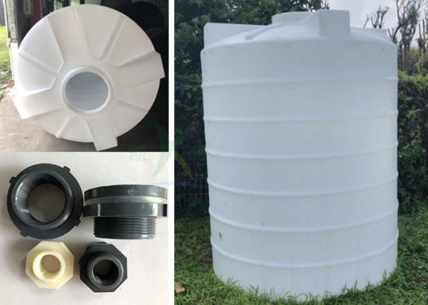 Buy 4000LPH Water Treatment Industrial Plastic Water Storage Tanks / Plastic Water Tower Thickening Resistance at wholesale prices