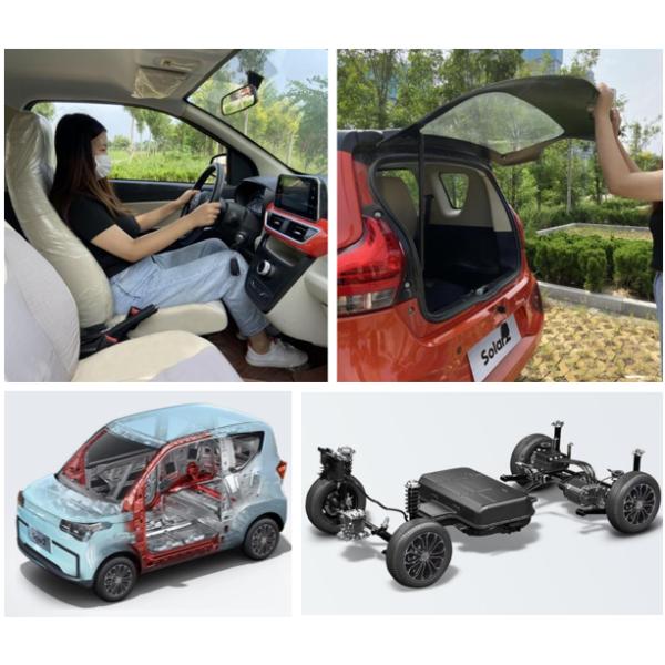 EEC-certified 0 Pollution Electric Car Solar 2 Low usage Cost