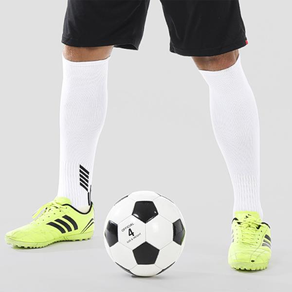Polyamide Solid Pattern Sweat-absorbent Soccer Long Socks for Training at affordable