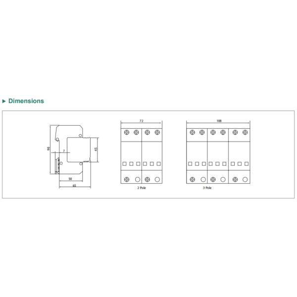 Remote Signaling No Leakage UL94-VO DC Surge Protector