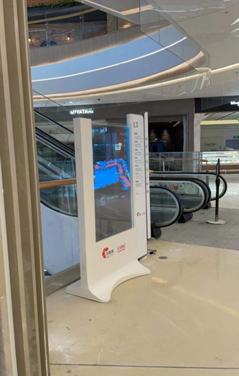OLED Screen 55inch Transparent Cabinet for Bread or Cake Advertising Display Digital Signage Monitor Transparent OLED