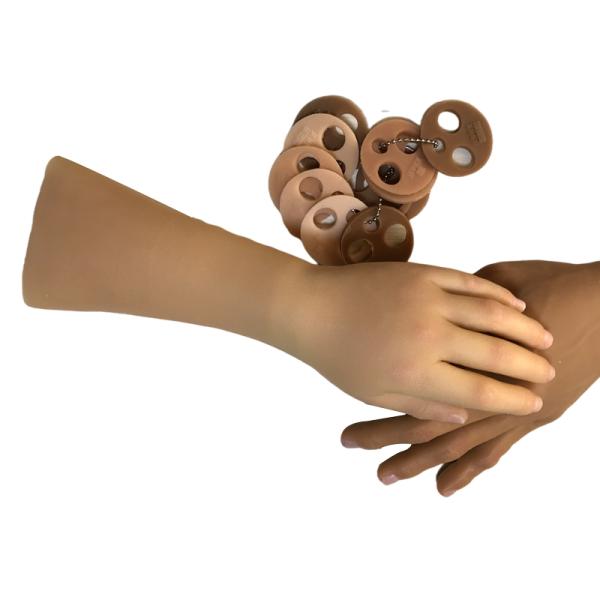 Silicone 18 Types Color Cosmetic Hand Gloves With Thread