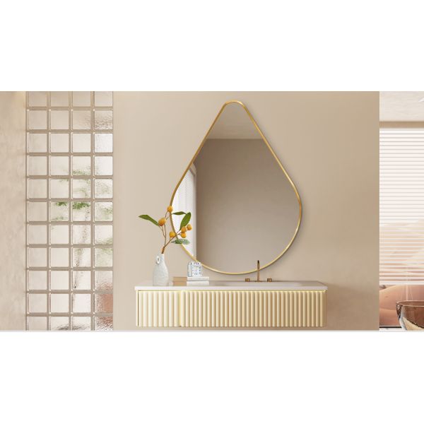 Arch Shape Metal Frame Wall Mirror Without Light , Decorative Full Length Wall Mirror