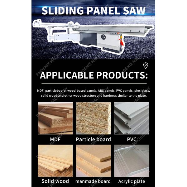 Automatic Horizontal Wood Cutting Multifunction Sliding Table Panel Saw Machine MJ6132