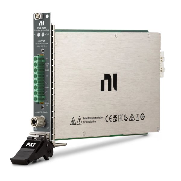 National Instruments PXIe-4139 PXI Source Measure Unit with 100 fA Current Sensitivity and 60 V Voltage Range