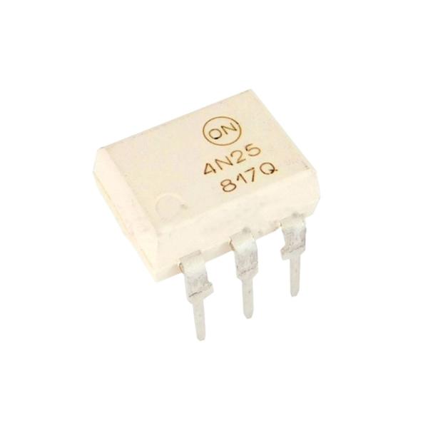 Sensor Connectors Low coupling capacitance Light-emitting diode (LED) 4N25M Onsemi DIP6 Photocoupling device