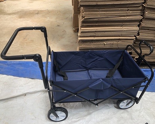 Collapsible Folding Outdoor Utility Wagon With Brake