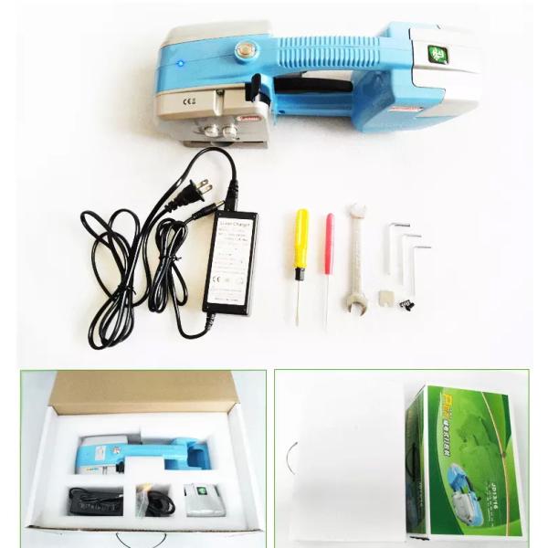 Easy to Operate Electric Handheld PP/Plastic Strapping Tool with Alloy Welded Plate