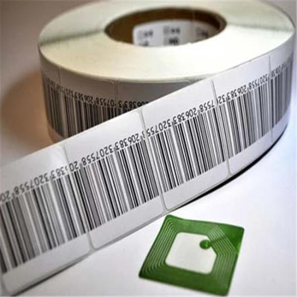 Round Supermarket Soft EAS Labels With DR Printing High Detection Rate