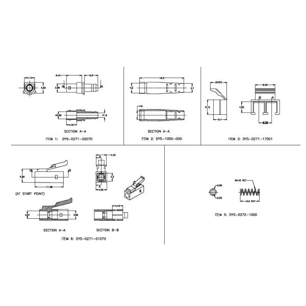 125 OM3 Multimode Mini LC High Panel Densities Optical Fiber Connectors Assemblies