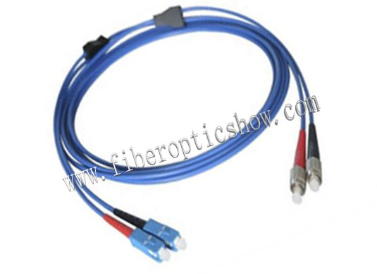 Armored Ethernet Fiber Optic Patch Cables SC to FC Multi-Mode Duplex Patch Cord
