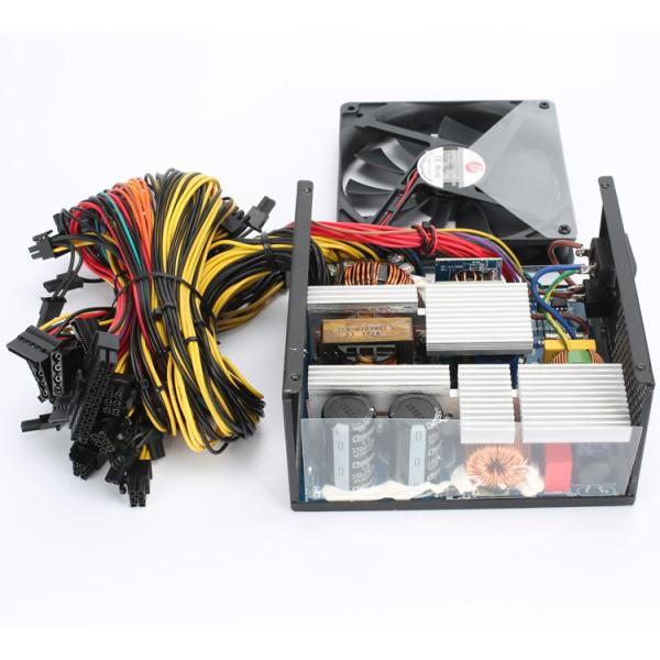 ATX desktop assembly compute PSU 1600W 100% full load aging test non modular power supply for Rig Support 8