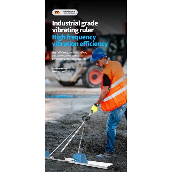 Powerful Lithium Battery Digital Display Concrete Vibrating Leveling Screed Ruler for Floor Levelling