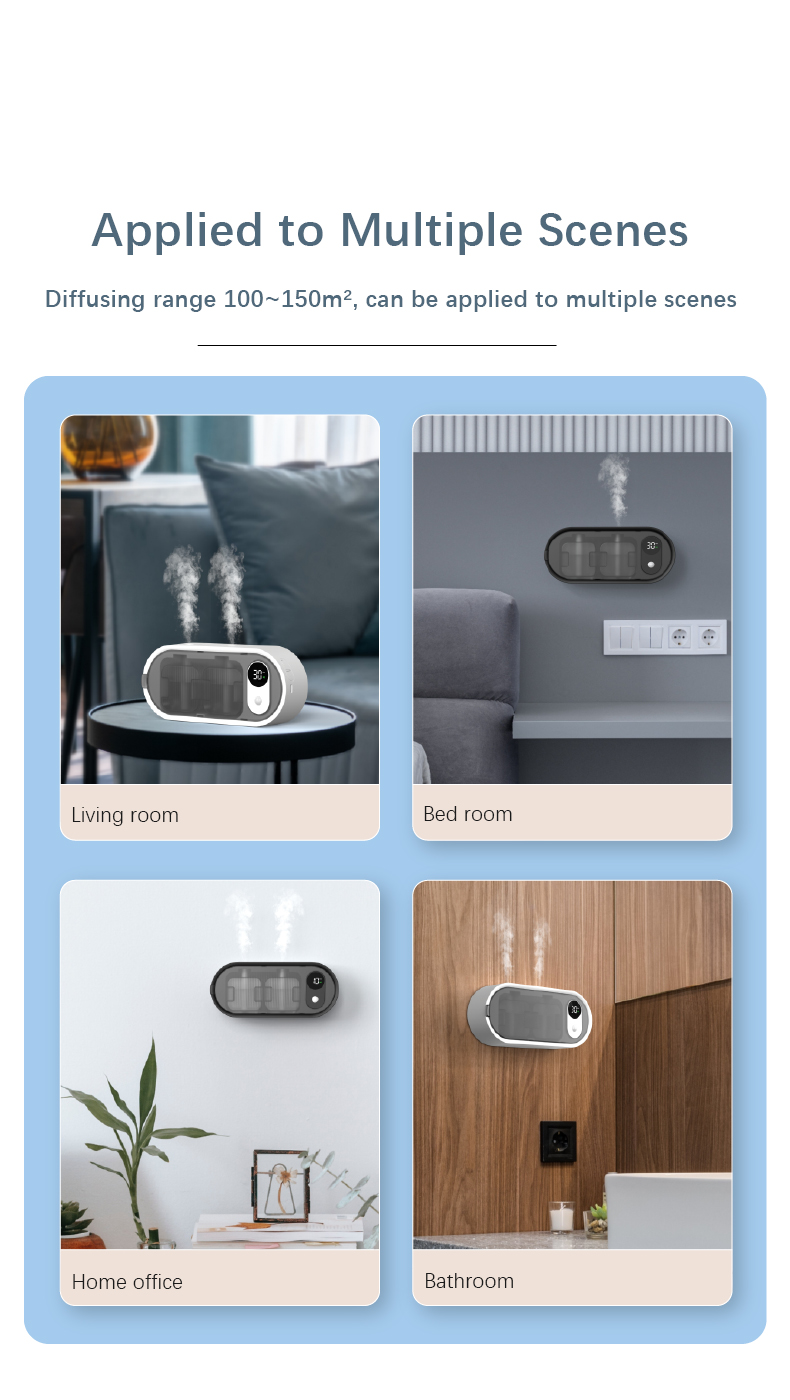 Wall Plug in Machine Commercial Essential Oil Waterless Automatic Aroma Diffuser for Home