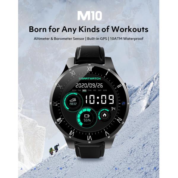 IPS 400*400 Screen 4G Round Shape Smartwatch Pedometer Heart Rate