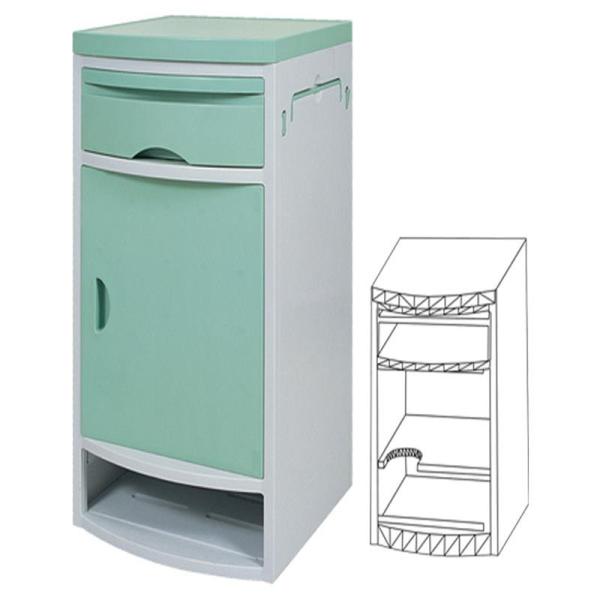MN-BL002 Bed Side Locker Storage Cabinet ABS Hospital Bedside Table