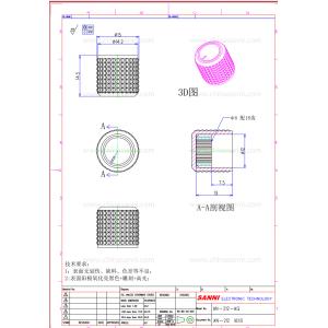 Customizable Plastic Metal Bespoke Potentiometer Knobs 20mm Diameter Or
