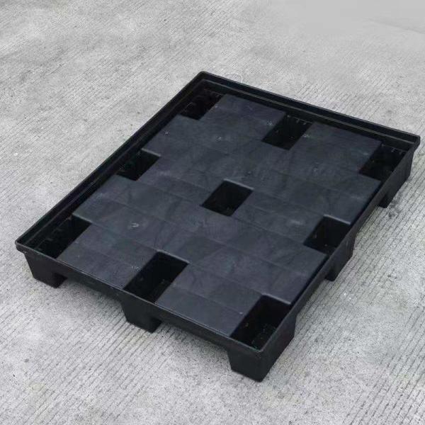 Recyclable Corrugated Foldable Plastic Storage Box PP Pallet Container Black