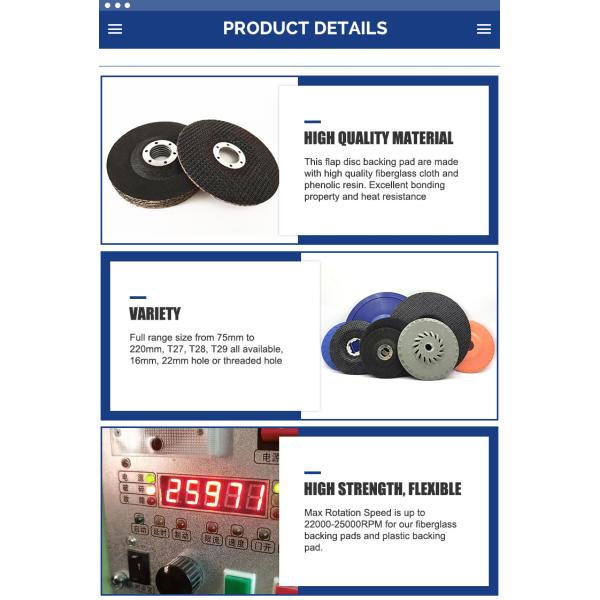 Customized Support OBM Different Types Abrasive Tools for 105 Angle Grinder Max Speed