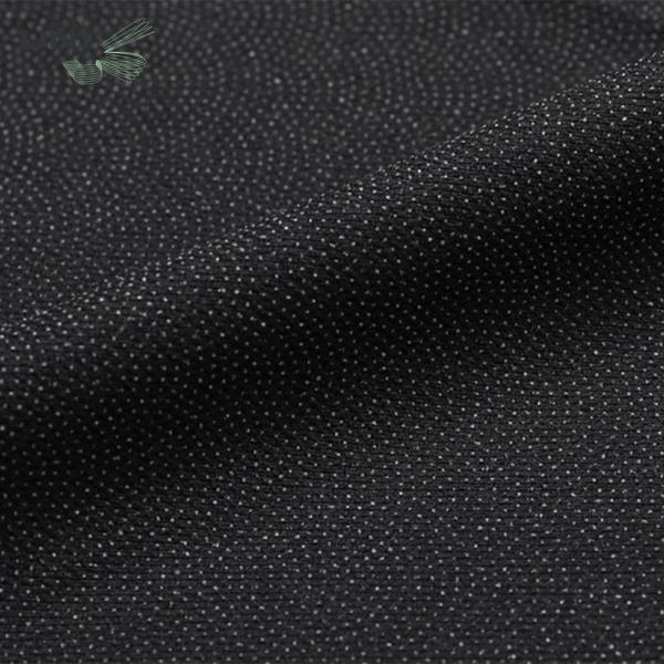Professional Plain Interlining Garment Fabric Lightweight 20-120gsm Weight Plain Dyed