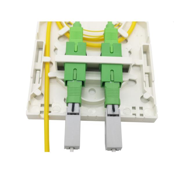 FTB102H Wall Mounting Socket Panel SC Adapter Simplex Fiber Optic Termination Box with High ABS PC/ABS