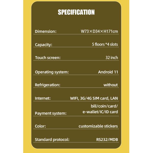 Customize Vending Machine For Pokemon TCG Cards Pikachu With Touch Screen High Performance