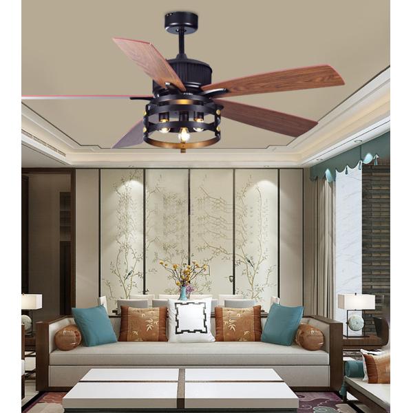 52 Inch Remote Control Fan 5 Blades Direct Current Ceiling Fans