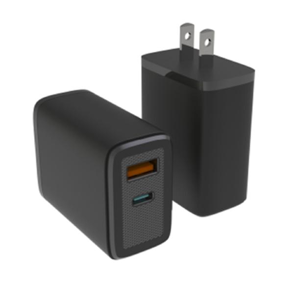 ETEK GaN Technology Enables Efficient Fast Phone Charger Intelligent Power Allocation Across Two Ports 1 USB-C + 1 USB-A