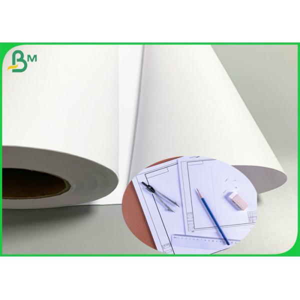White Plotter Paper Roll 620mm x 50m 80gsm 2 Inches core Universal