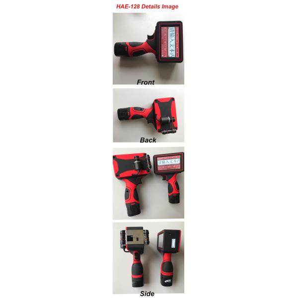 Portable Inkjet Barcode Printer , Handheld Expiry Date Printer For Plastic Bag