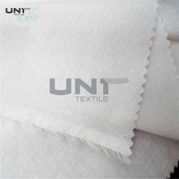 Cotton Soft Shirt Collar Woven Interlining Plain Weave PA Coating