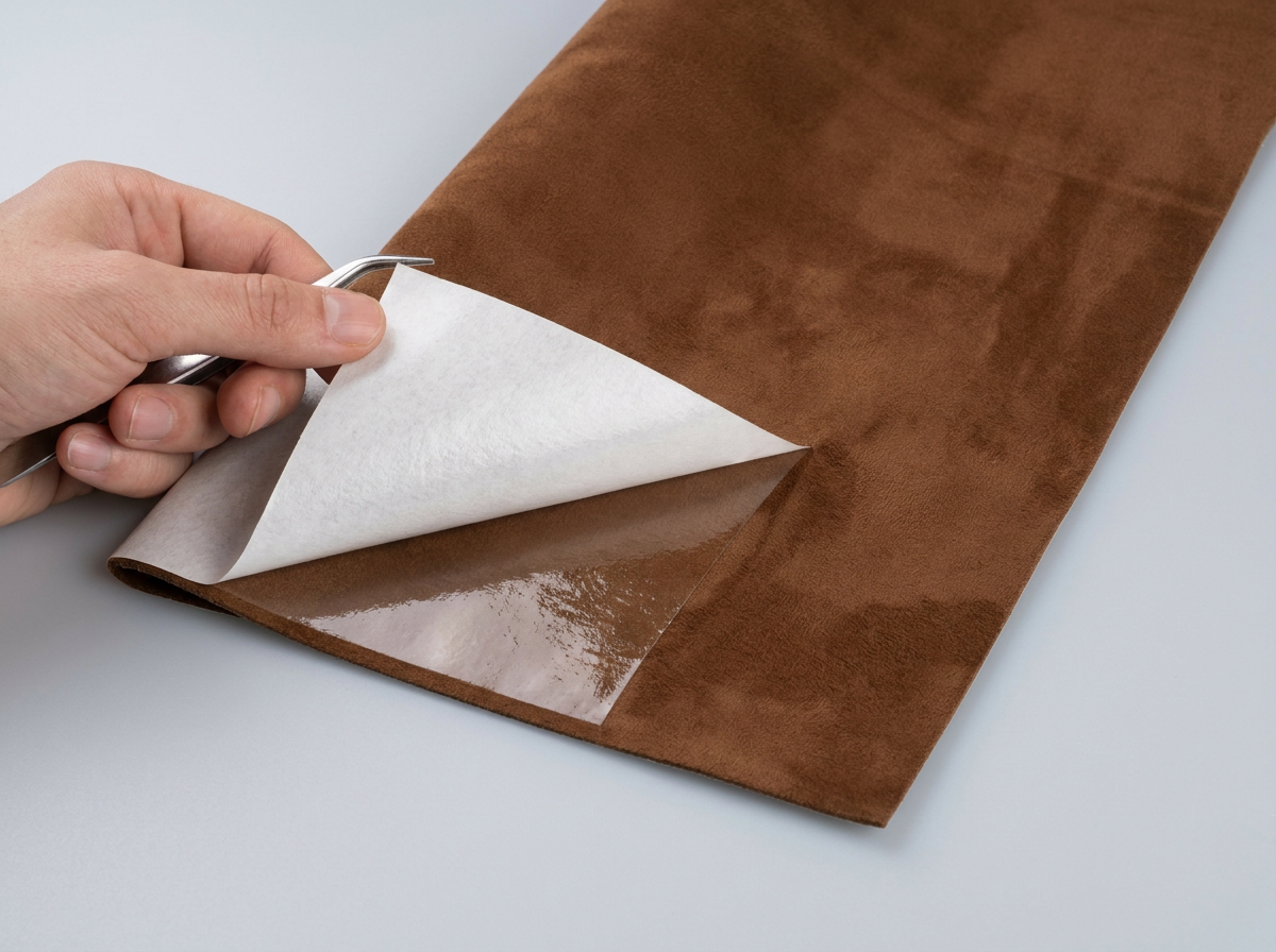 Glue Back Four-way Elastic Polyester Anti-scratch Knitted Flocking Car Upholstery Modification Materials