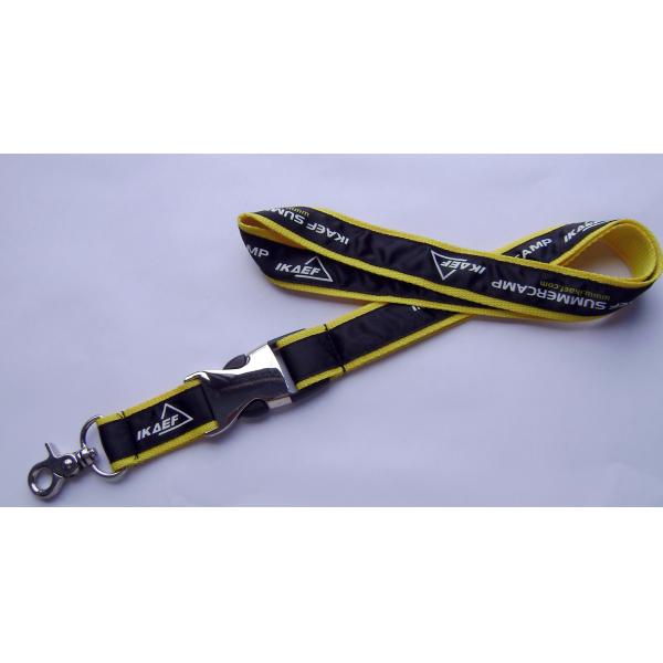Friendly Recycle 1cm Dye Sublimation Id Holder Lanyard , Customized Logo