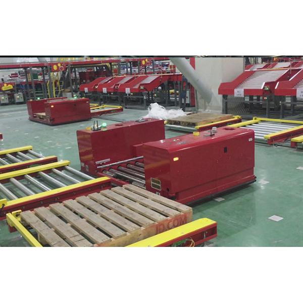 500kg Loading AGV Guided Vehicle , QR Code Navigation AGV Compatible With WMS