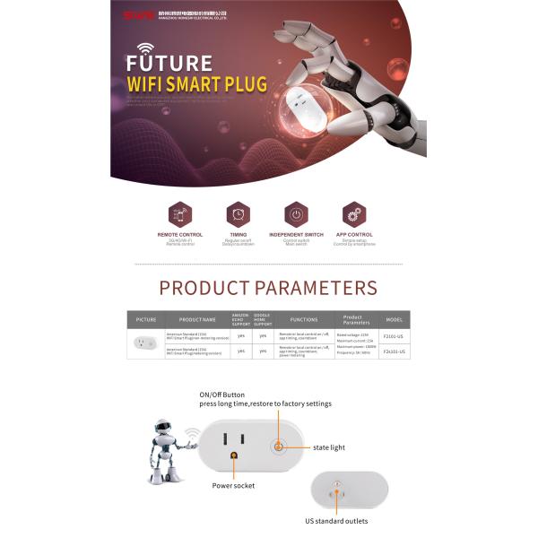 US Standard 15A Wi-Fi Smart Plug