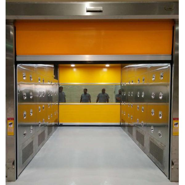 Touch Screen Control Panel Automatic Rolling Door Modular Cargo Air Shower Clean Room Equipment